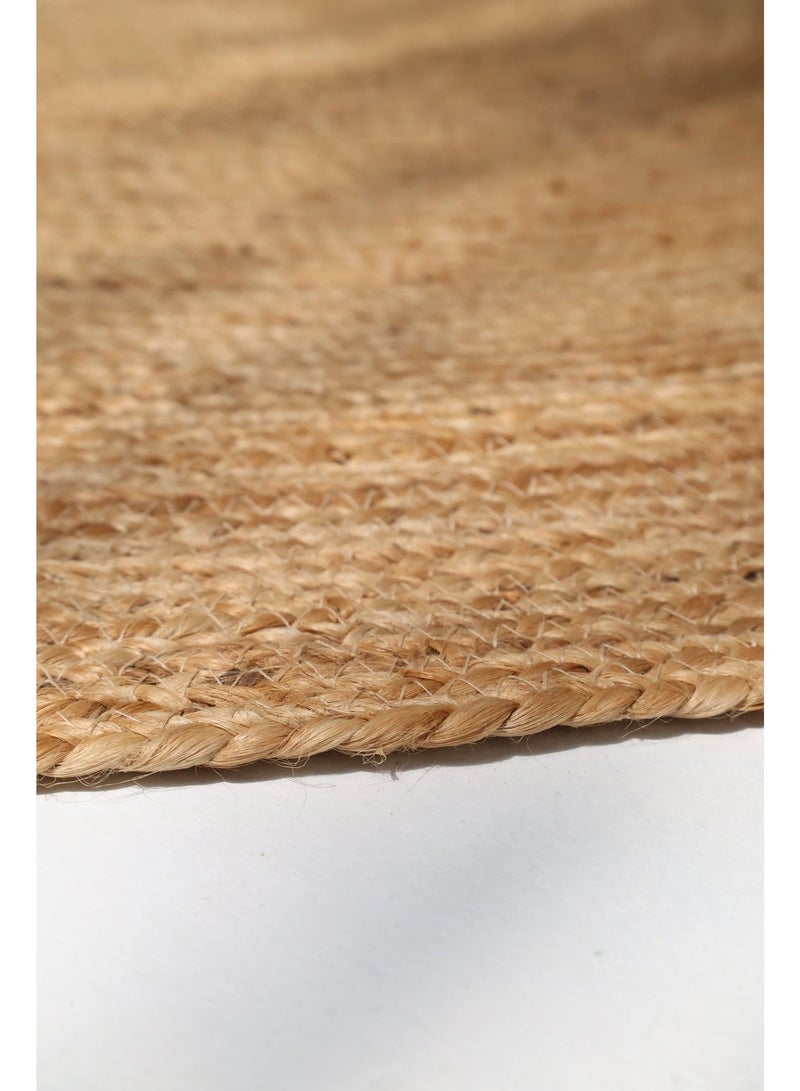 Ramsha Handmade jute carpet BR-016 round rug for bedroom living room jute rug 200 cm - Image 3