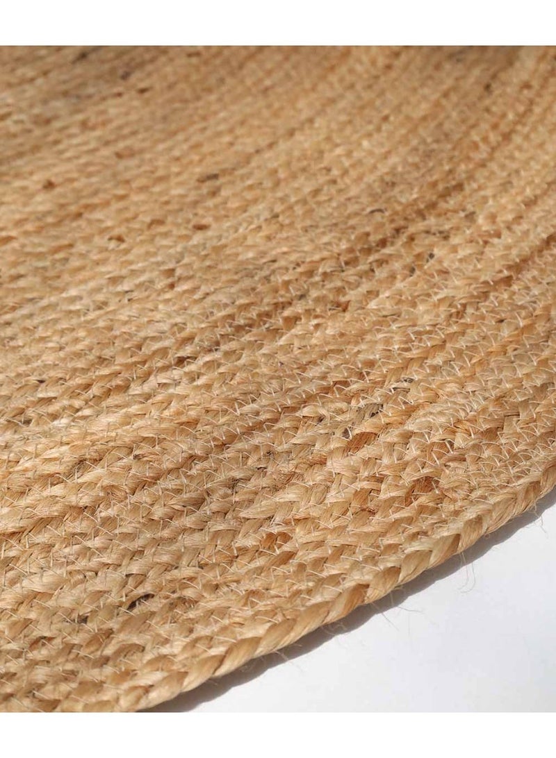 Ramsha Handmade jute carpet BR-016 round rug for bedroom living room jute rug 200 cm - Image 5