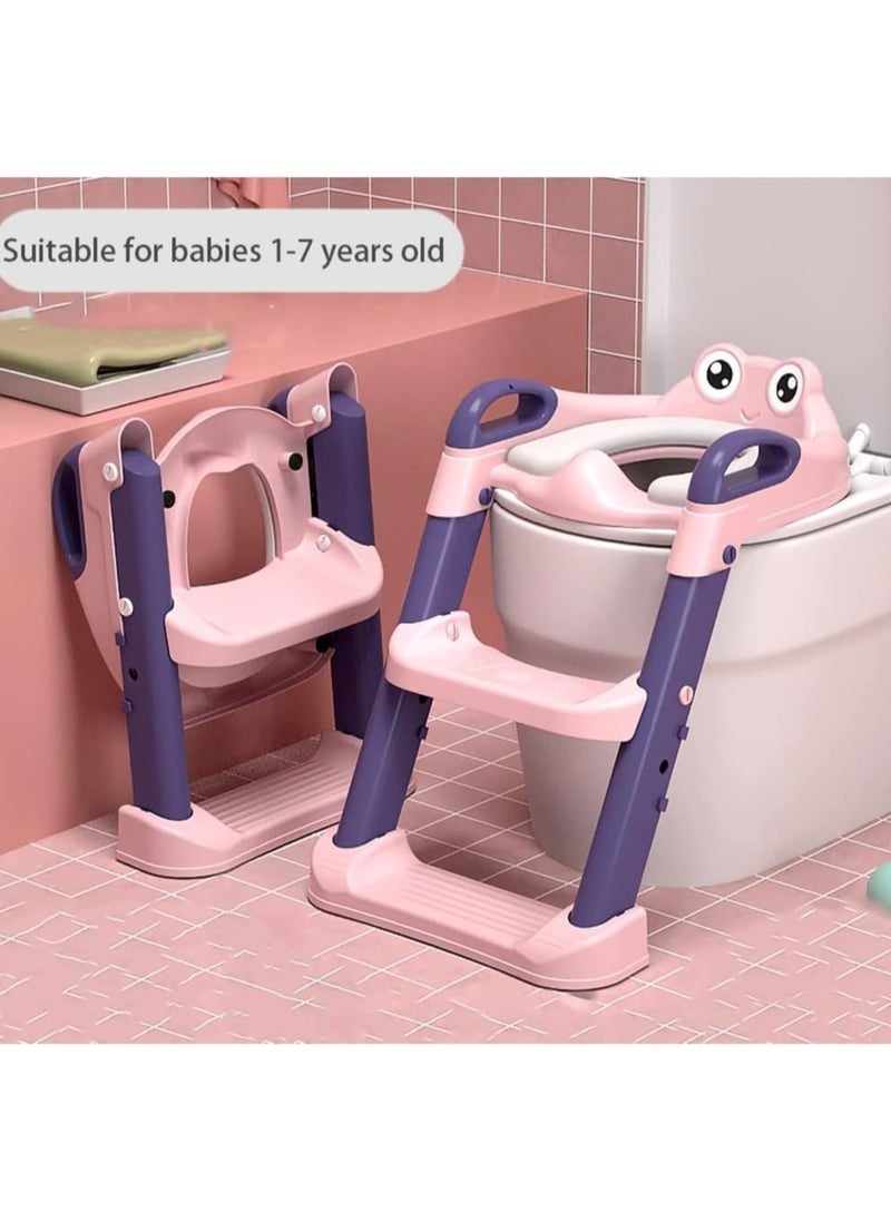 Children Potty Baby Toilet Seat With Adjustable Ladder