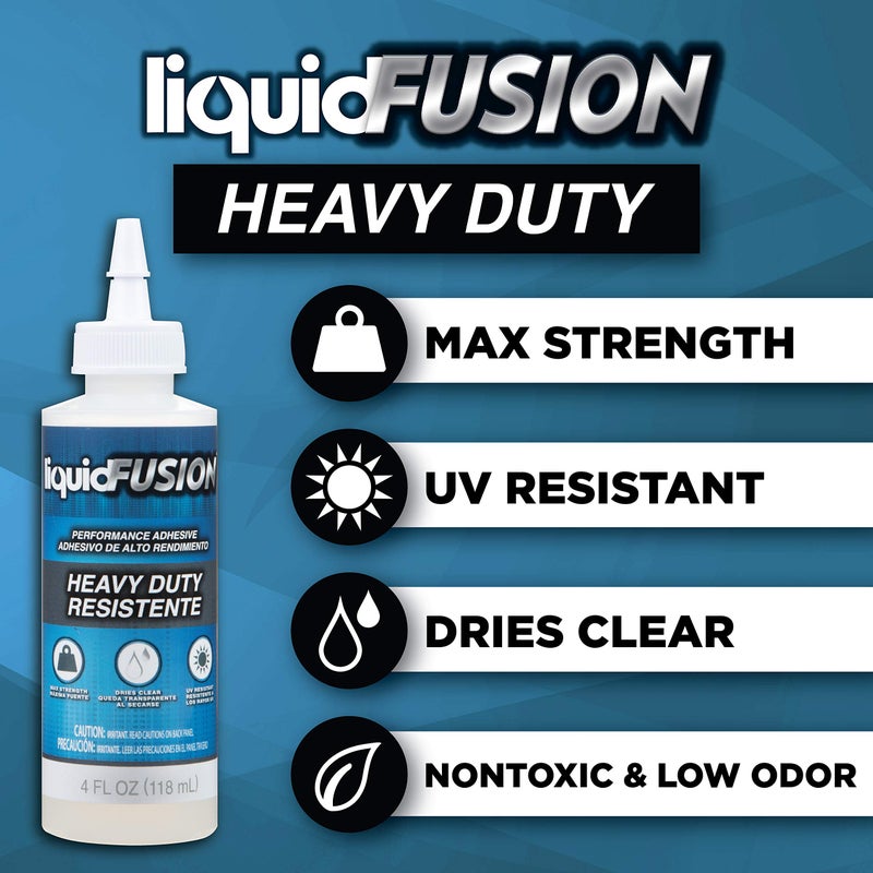 Aleene's Liquid Fusion Heavy-Duty Glue 4 fl oz, Maximum Strength, NonToxic & Dries Clear, Ideal for Rhinestone Crafts, Diamond Art, Glitter - Image 3