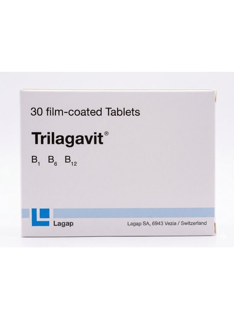 Trilagavit Vitamin B1, B6, B12 Supplement Tablets -30 Nos