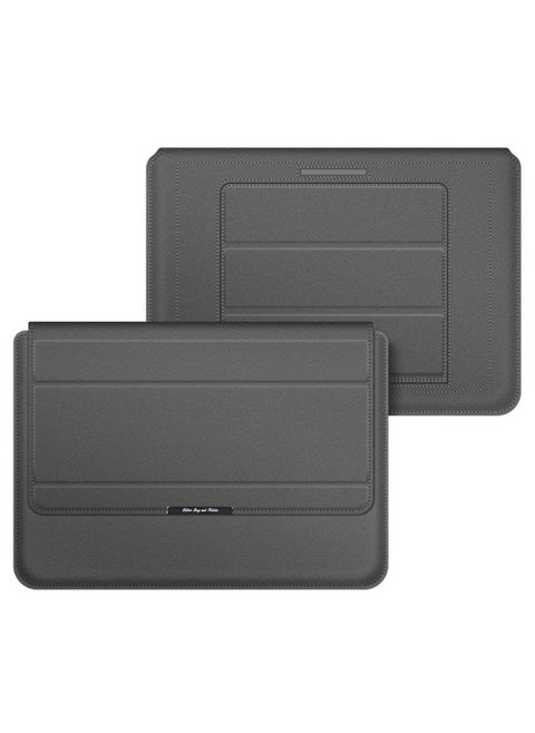 Macbook Bracket Inner Bag 13-inch Air Notebook Magnetic Bracket Bag For Apple Huawei Thin Computer Bag-Color:Grey (without Accessories Package)-Applicable Model:11/12 Inches