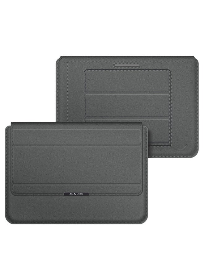 Generic - Macbook Bracket Inner Bag 13-inch Air Notebook Magnetic Bracket Bag For Apple Huawei Thin Computer Bag-Color:Grey (without Accessories Package)-Applicable Model:11/12 Inches - Image 1