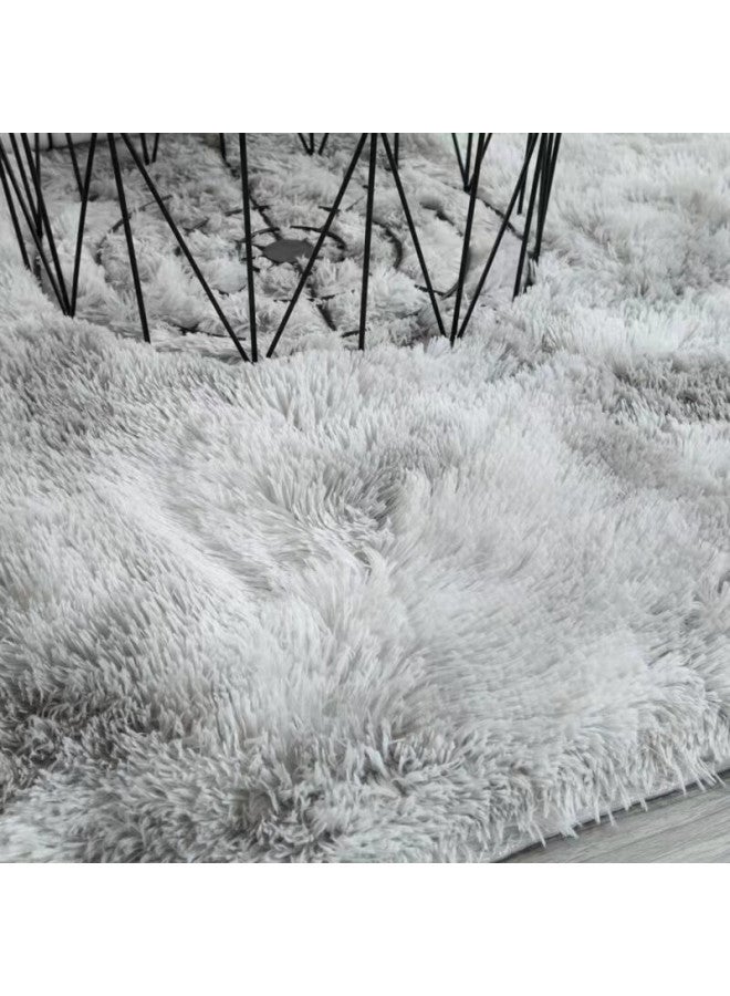 Moon Time Mengting Long-staple Silk Velvet Living Room Carpet, Skin-friendly And Lint-free, Simple Silver-gray, 160*230cm - Image 5