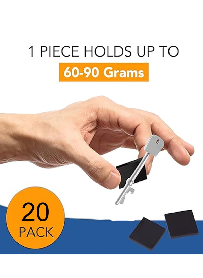 20 Pieces Strong Neodymium Disc Magnets with Adhesive, 50x50x1.5mm Super Permanent Magnetic Small Rare Earth Magnets for Fridge Whiteboard Crafts Cabinet Door Kitchen Storage Office Scientific Tool - Image 3
