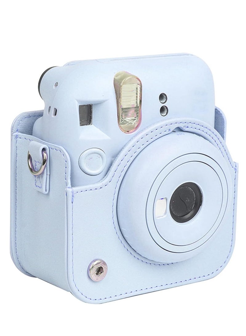Mini Camera Protective Case Compatible with Fujifilm Instax Mini 12, Instant Camera Case with Adjustable Shoulder Strap, Cute Solid Color Camera Case Compatible with Instax Mini 12 Camera - Image 4