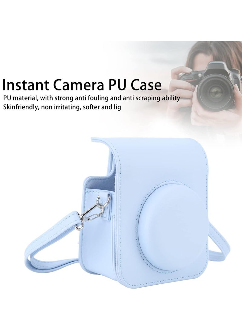 Mini Camera Protective Case Compatible with Fujifilm Instax Mini 12, Instant Camera Case with Adjustable Shoulder Strap, Cute Solid Color Camera Case Compatible with Instax Mini 12 Camera - Image 2
