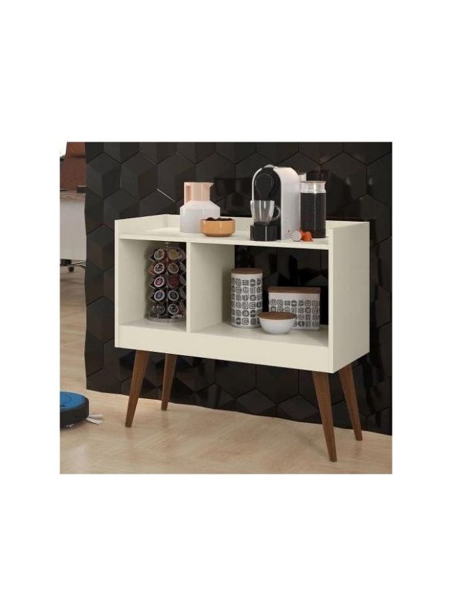 Razz Gallery A modern white coffee corner adds a sense of luxury and comfort to your home every morning. The elegant design combines practical simplicity with calm elegance, making your coffee corner your favorite spot in the house. - Image 1