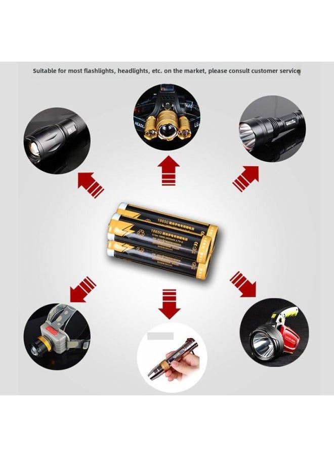 Generic Wallson Manufacturers 18650 Lithium Battery Headlight Flashlight 3.7V Rechargeable Power Large Capacity Battery-Color:21700 Lithium Battery (5500 MA)  - Image 3
