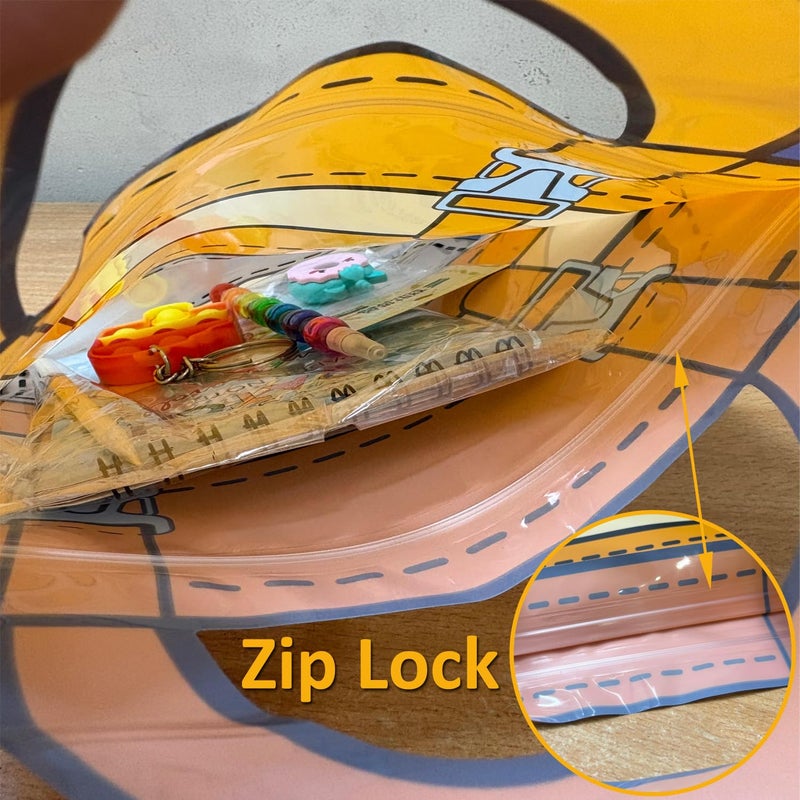 Asera مجموعة قرطاسية للأطفال مع حقيبة بسحاب - تشمل دفتر خدش، قلم لنتو، ممحاة على شكل دونات وسلسلة مفاتيح بوب إت - هدية عودة ممتعة للأولاد والبنات (مجموعة من 12) - Image 3