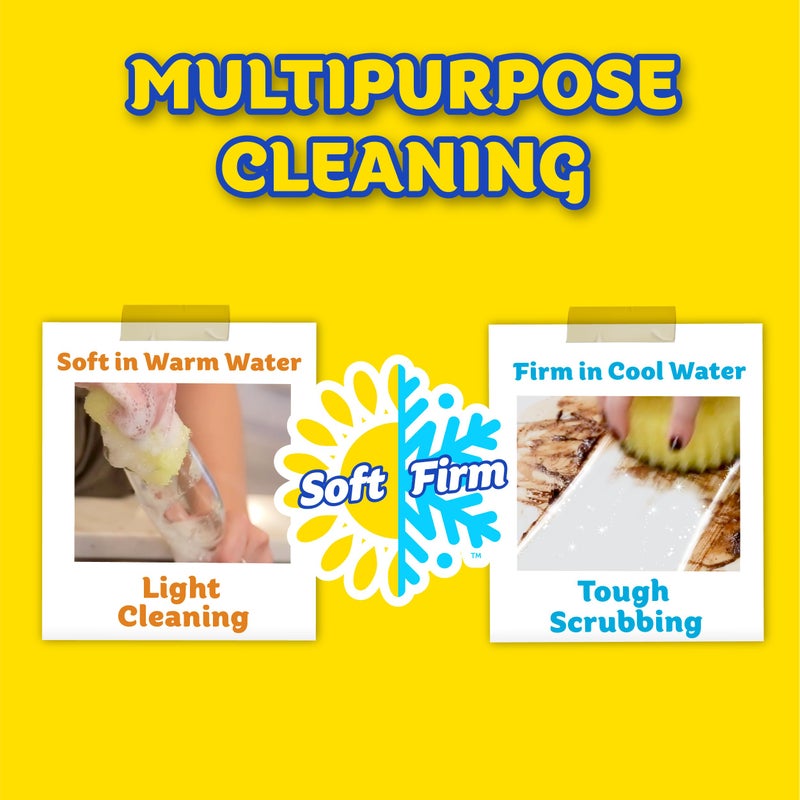 Scrub Daddy Sponges & Cif All Purpose Cleaner, Lemon - Non Scratch Sponges for Kitchen + Bathroom - Scrubber and Multipurpose Cleaner Cream - Cleaning Supplies Kit - Image 3