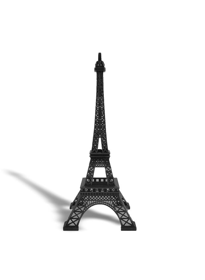 allgala 38Cm Eiffel Tower Statue Decor Alloy Metal Black - Image 1