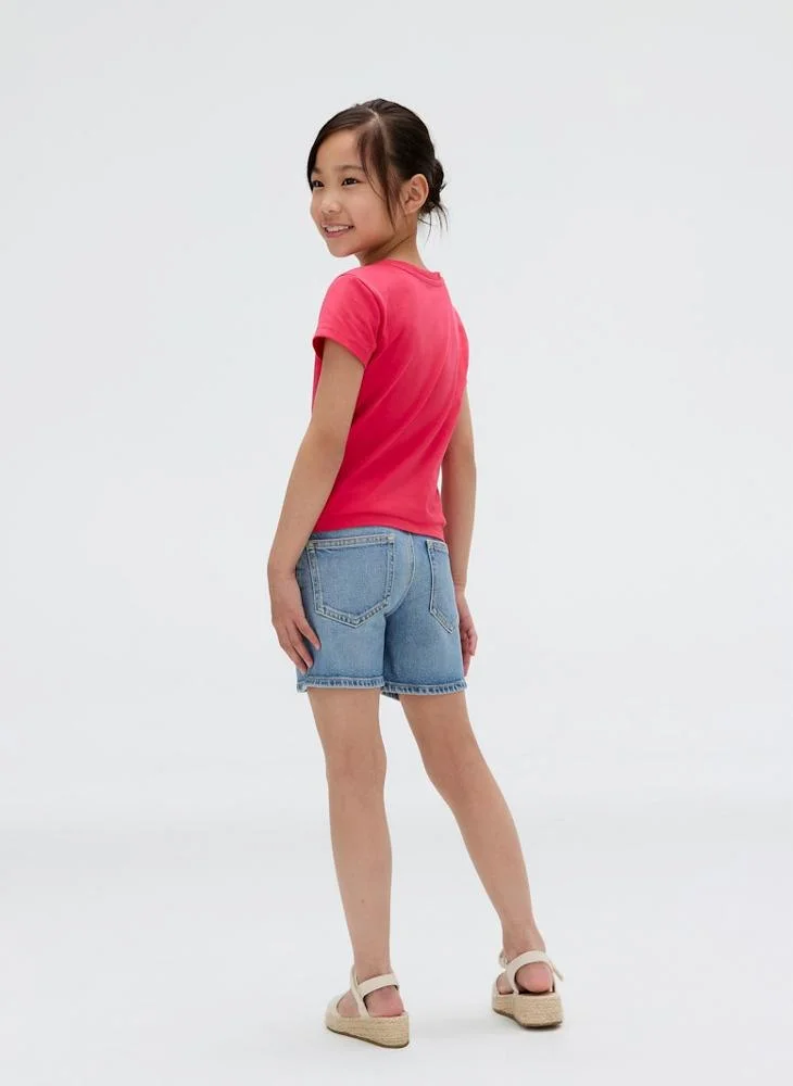 كالفن كلاين جينز Kids Glitter Crew Neck T-Shirt