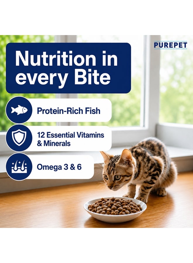 PUREPET Dry Cat Food  Ocean Fish - Image 3