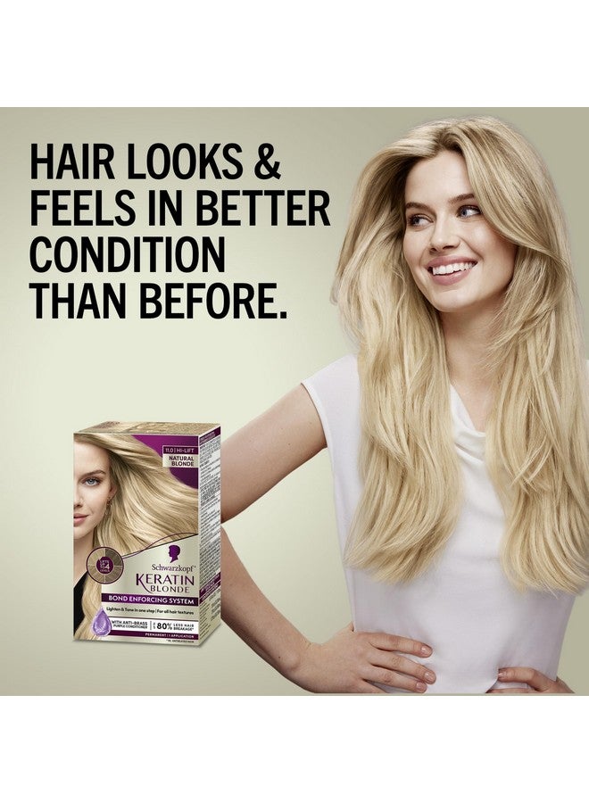 Schwarzkopf Keratin Blonde Hair Dye Natural Blonde 11.0, Hi-Lift Permanent Color, 1 Application - Hair Color Enriched With Keratin, Lightens Up To 4 Levels And Protects Hair From Breakage* - Image 2