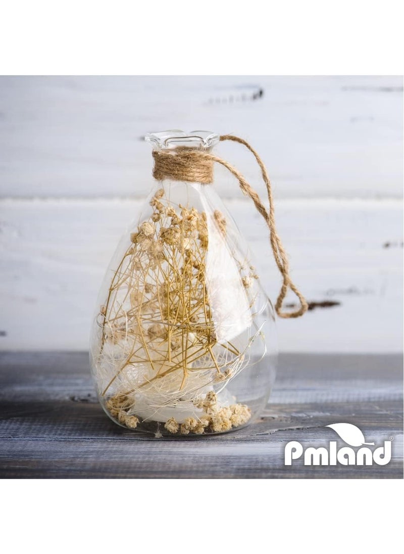PMLAND PMLAND All Purpose Natural Jute Twine Burlap String 2ply Wrapping Crafts Home Decor  300 Meters 3 Rolls  - Image 4