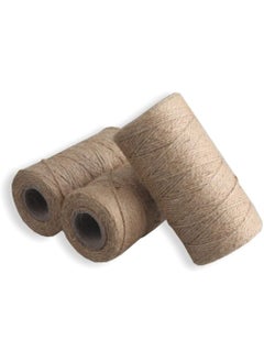 PMLAND All Purpose Natural Jute Twine Burlap String 2ply Wrapping Crafts Home Decor  300 Meters 3 Rolls