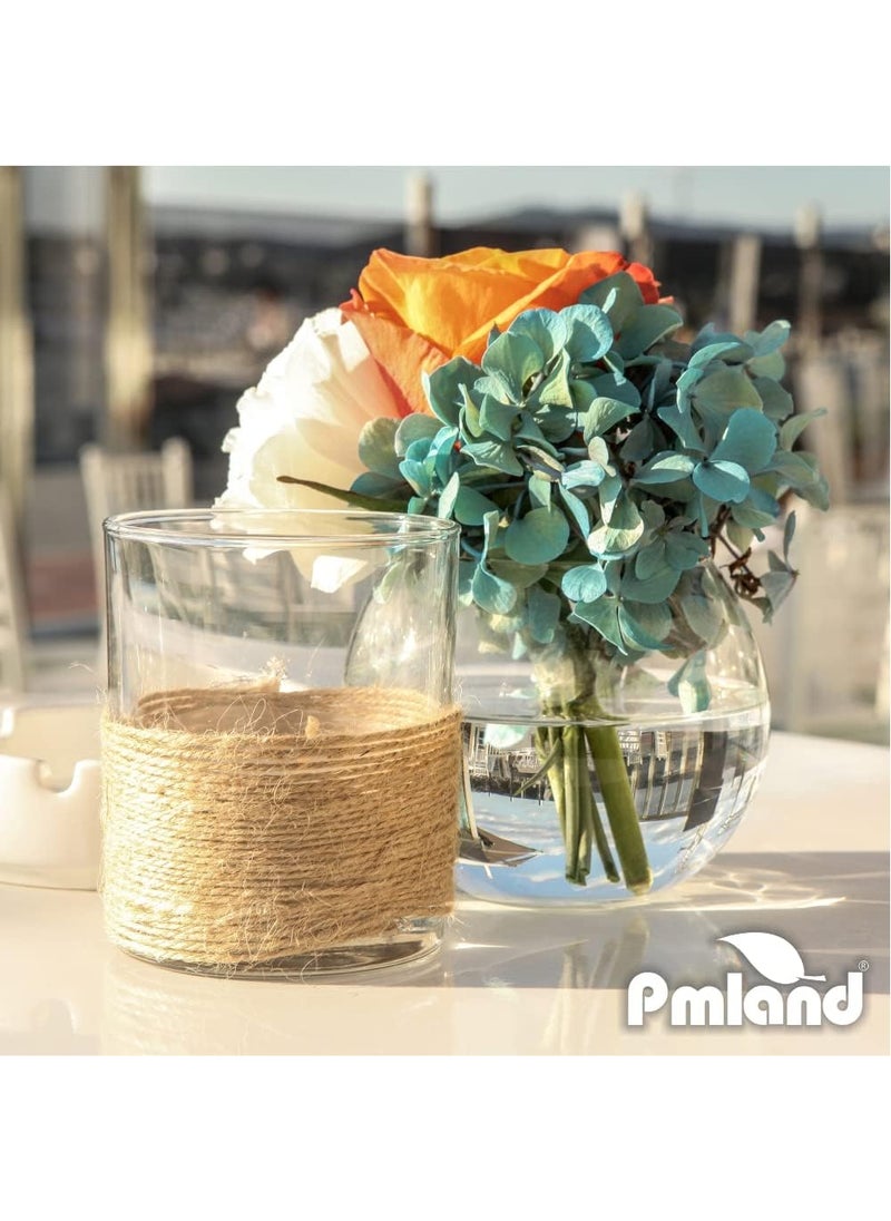 PMLAND PMLAND All Purpose Natural Jute Twine Burlap String 2ply Wrapping Crafts Home Decor  300 Meters 3 Rolls  - Image 5