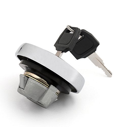 Areyourshop Fuel Gas Tank Cap with Keys for Yamaha XVS125 Drag Star 2000-04, XVS250/Drag Star 250/V-Star 250 2000-12, XV1700 Road Star S 2008-2014, XVZ1300 Royal Star 1996-2013 - Image 3