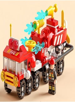 Beautiful 6-In-1 Building Blocks Assemble Children's Puzzle Toy - Fire Truck Series  - Image 1