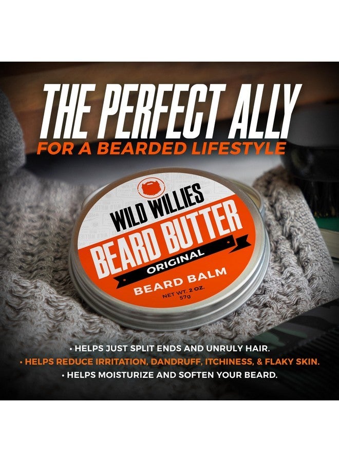 وايلد ويليس مجموعة فرشاة اللحية وبلسم اللحية، شعيرات الخنزير، حجم مناسب للسفر، مقبض مصمم هندسيًا، يعزز نمو اللحية بسرعة ويزيل الحكة - Image 2