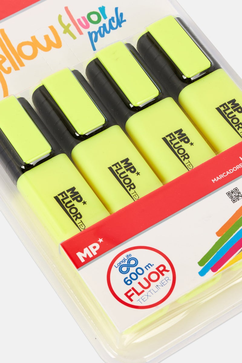 Toys For Less 4 Pieces Textliner Yellow Marker - Image 3