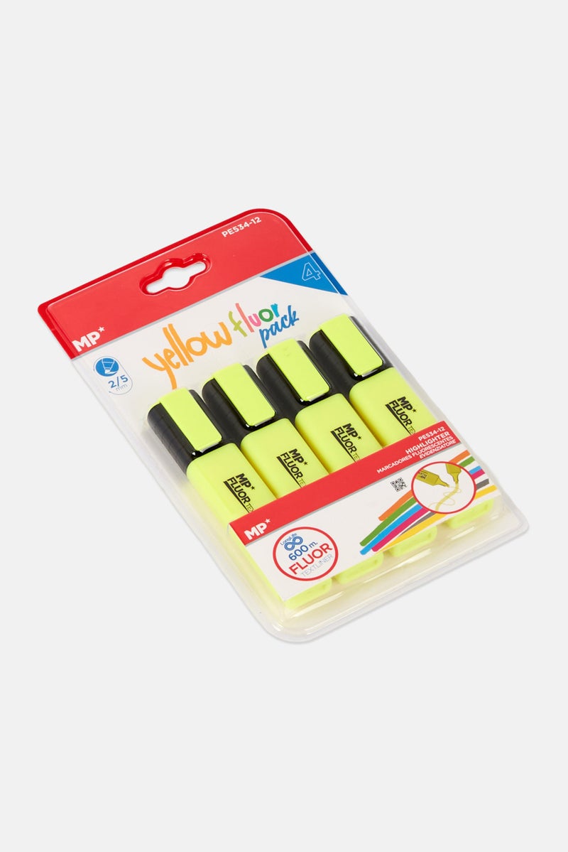 Toys For Less 4 Pieces Textliner Yellow Marker - Image 2