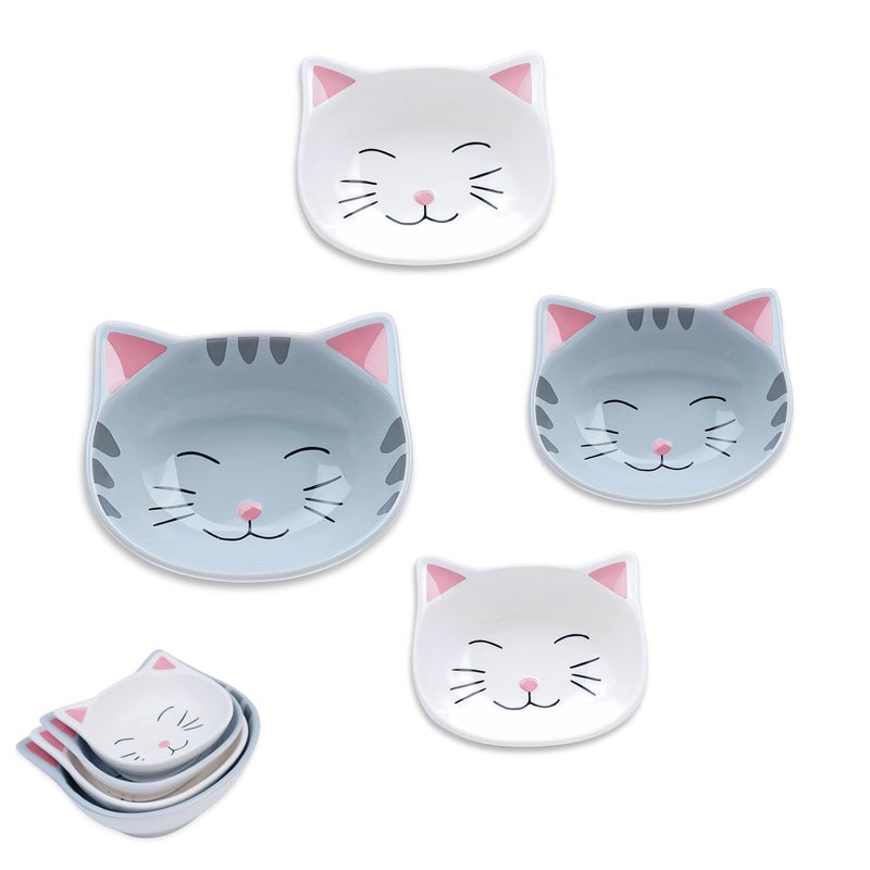 Goodscious Cat Measuring Cups Set  Novelty Cat Kitchen Accessories  Baking Gifts  Unique Measuring Cups for Stackable  Cute Baking Supplies  Durable Fun and Decorative Kitty Cup for Cooking Set of 4 