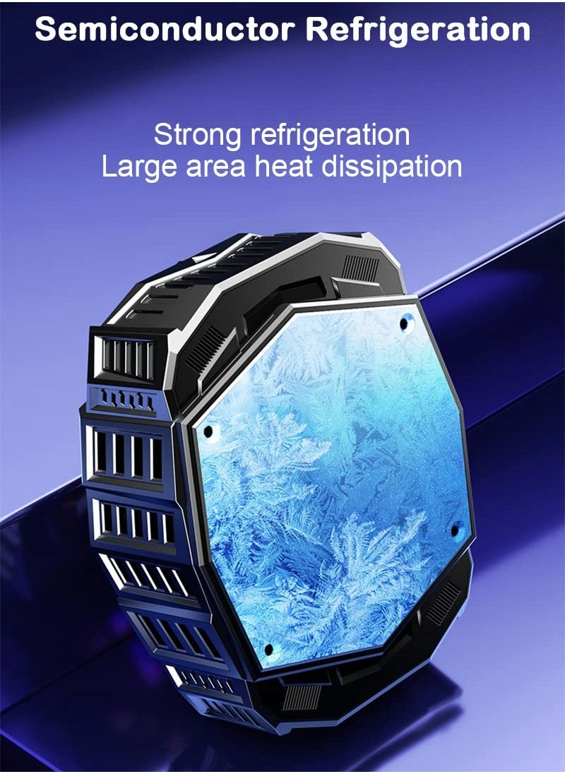 Generic Phone Cooler Fan, Magnetic Cell Phone Cooler Built-in Battery, Portable Gaming Semiconductor Cooling Compatible with iPhone  - Image 2