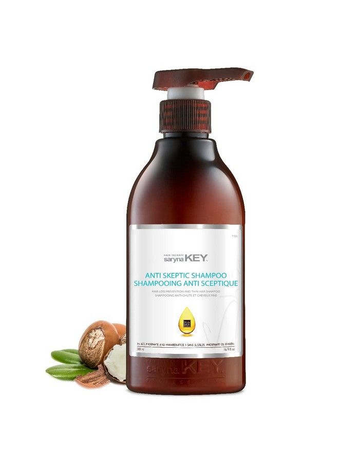 Saryna Key Antiskeptic Shampoo Strengthening Treatment For Thin Fine Hair Strength Natural Shampoo With Shea Oil And Mint Oil Hair Loss Prevention - Image 1