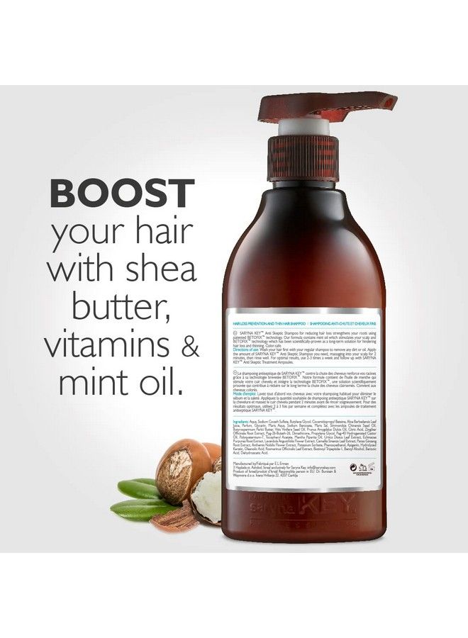 Saryna Key Antiskeptic Shampoo Strengthening Treatment For Thin Fine Hair Strength Natural Shampoo With Shea Oil And Mint Oil Hair Loss Prevention - Image 3