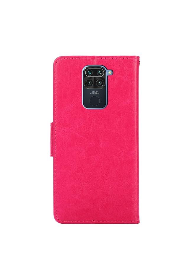 erorex Case For Xiaomi Redmi Note 9 Crystal Texture Horizontal Flip Leather Case with Holder & Card Slots & Wallet - Image 3
