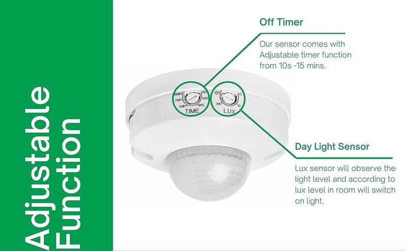 ConnectedHome Motion Sensor Occupancy Sensor 360 PIR 12 Meter Coverage Corridor Bathroom Toilet Foyer Staircase CHPCS1 - Image 5