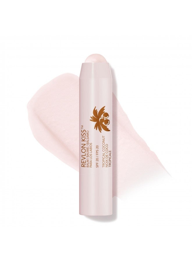 Revlon Revlon Lip Balm,Tinted Lip Balm, Face Makeup With Lasting Hydration, Spf 20, Infused With Natural Fruit Oils, 010 Tropical Coconut, 0.09 Oz  - Image 2