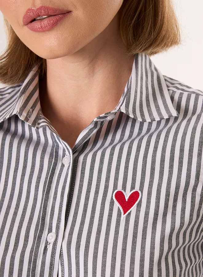 FELIX HARDY Striped Long Sleeve Shirt