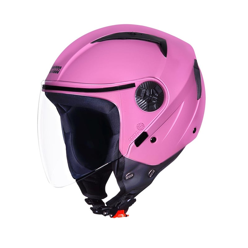 STUDDS Vogue Eco ISI Certified Open Face Helmet for Men & Women (Pink - L) - Image 1