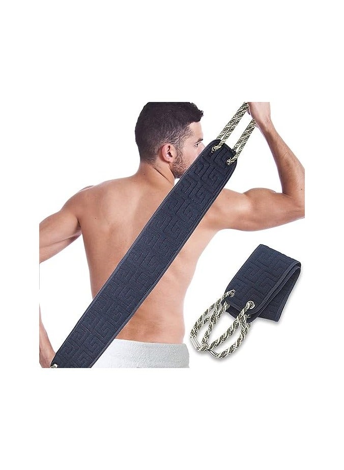 general Exfoliating Back Scrubber for Shower, Double-Sided Back Scrub Washcloth with Handles, 38 Inches Body Exfoliator Bath Tool to Clean Your Body Deeply for Men & Women Skin Care - Image 1