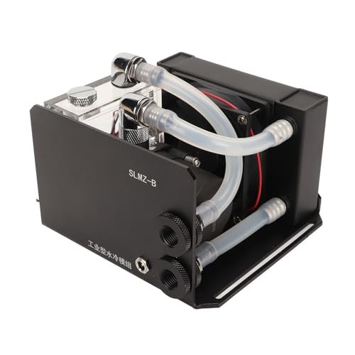 Zunate CPU Water Cooler Pump, 600L H PC Water Cooling Integrated Mute, Aluminum Heat Exchanger Liquid Cooling Radiator Heat Sink with Fans for CPU PC Water Cool System - Image 1