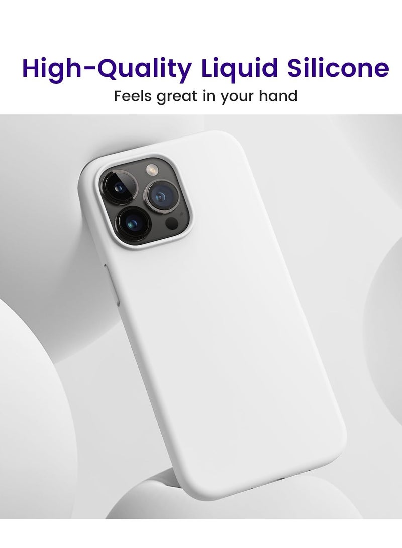 BORTONY iPhone 15 Pro Case Liquid Silicone 3 Layers Full Covered Soft Gel Rubber iPhone 15 Pro Cover Slim Phone Case with Anti-Scratch Microfiber Lining for Apple iPhone 15 Pro 6.1 Inch - Image 3