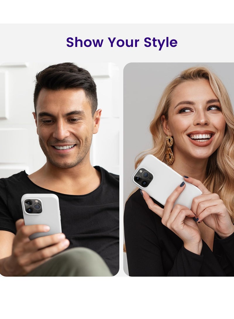 BORTONY iPhone 15 Pro Case Liquid Silicone 3 Layers Full Covered Soft Gel Rubber iPhone 15 Pro Cover Slim Phone Case with Anti-Scratch Microfiber Lining for Apple iPhone 15 Pro 6.1 Inch - Image 5