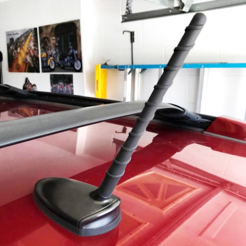 KSaAuto Antenna for Nissan Pathfinder Rogue Cube 350Z Murano Leaf Navara Versa Sedan Note Sentra Juke Frontier Kicks Altima, 7 Inch Short Nissan Car Antenna Replacement Mast Screw - Image 2