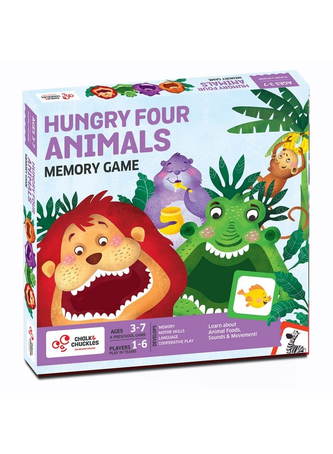 Chalk And Chuckles Hungry Four, Memory Game, Age 3-7 Years Old, Preschool Educational Activity Kit for Kids- Girls and Boys (Multi-Color) - Image 1