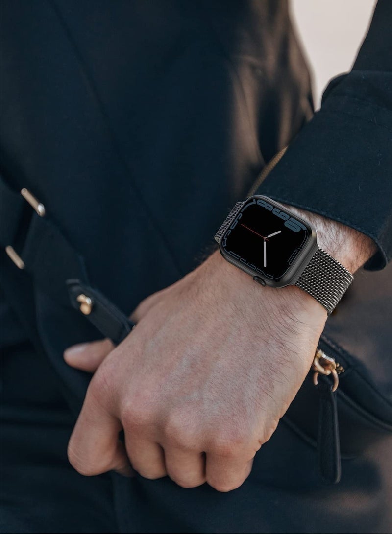 Nova future Compatible with Apple Watch Band 42mm 41mm 40mm 38mm for Women and Men, Magnetic Metal Stainless Steel Strap Wristband Compatible for iWatch Series 11 10 9 8 7 6 5 4 3 2 1 SE Black - Image 5