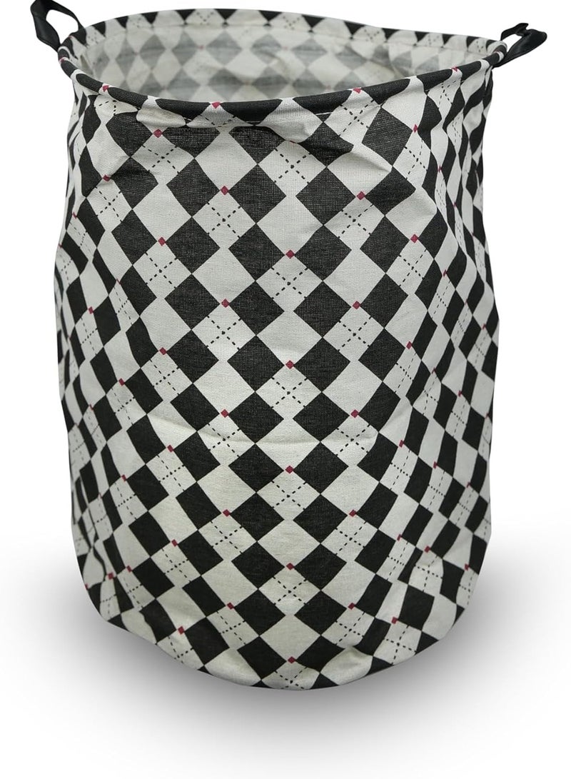 راكسوم حقيبة غسيل كبيرة من القطن والكتان - 41 × 49 سم لتخزين الغسيل الثقيل - Image 3