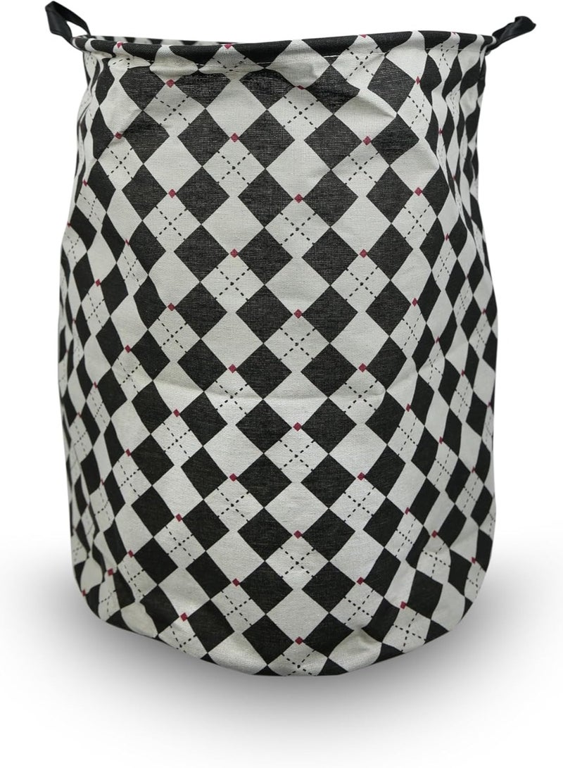 راكسوم حقيبة غسيل كبيرة من القطن والكتان - 41 × 49 سم لتخزين الغسيل الثقيل - Image 1