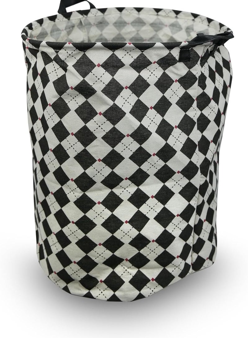 راكسوم حقيبة غسيل كبيرة من القطن والكتان - 41 × 49 سم لتخزين الغسيل الثقيل - Image 2