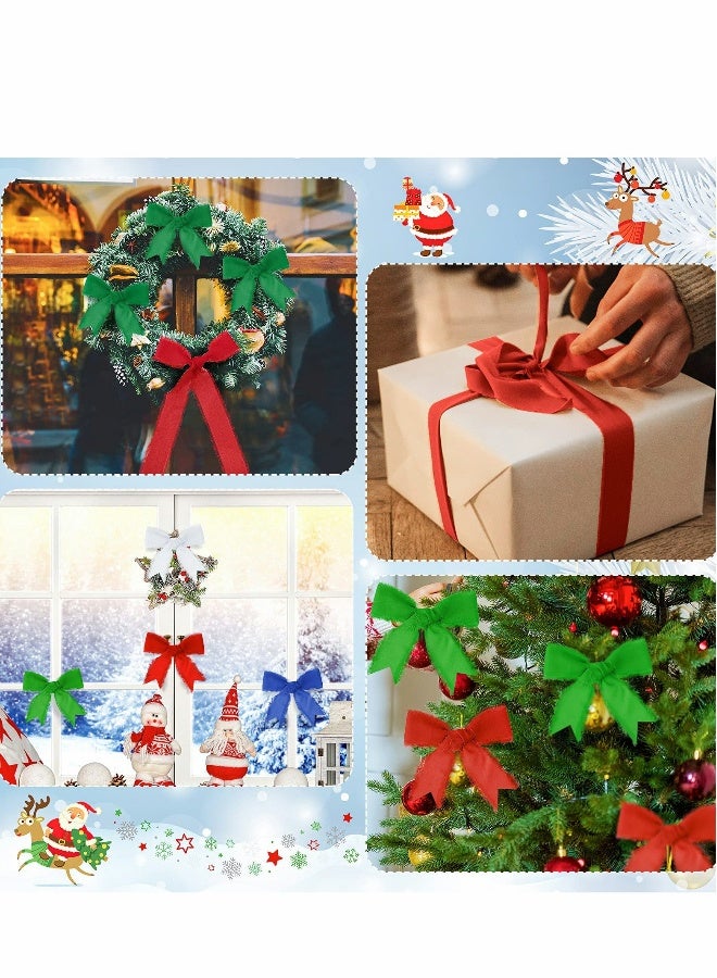 شرائط شيفون يدوية الصنع بفرشات، 6 لفات 3.8 سم × 5 يارد (4.5 م) شريط بلون حريري مجموعة ملونة ريفية لدعوات الزفاف، باقات العرائس، تغليف الهدايا، حرف يدوية (مجموعة الألوان الكلاسيكية) - Image 5