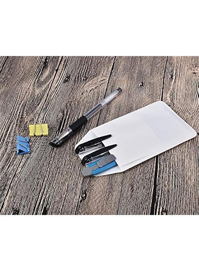 Generic Shirt Pocket Protector 10 Pieces PVC Pocket Protectors for School Hospital Office Supplies (White) - Image 5