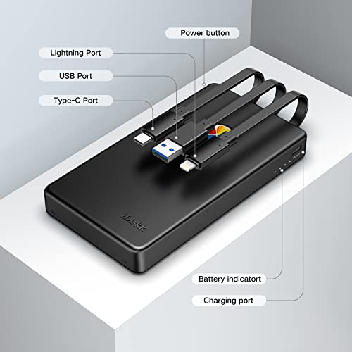 iDiskk App-le Certified, 2TB External Hard Drive,for iPhone iPad Android Phones,MacBook,Computer to Backup Docs| Photos | Videos,iPhone 17 & 16 Photo Stick Photo Storage Phone Drive - Image 4