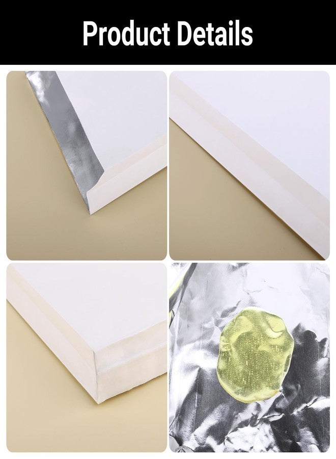 EUSOAR Foil Sandwich Bags - 100pcs 6.2"x11.8"x1.6" White Hamburger Wrappers, Hot Dog Bags, Disposable Food Storage for Hot Food, Bakery Cookies, Treats, Snack, BBQ Take-out - Image 4